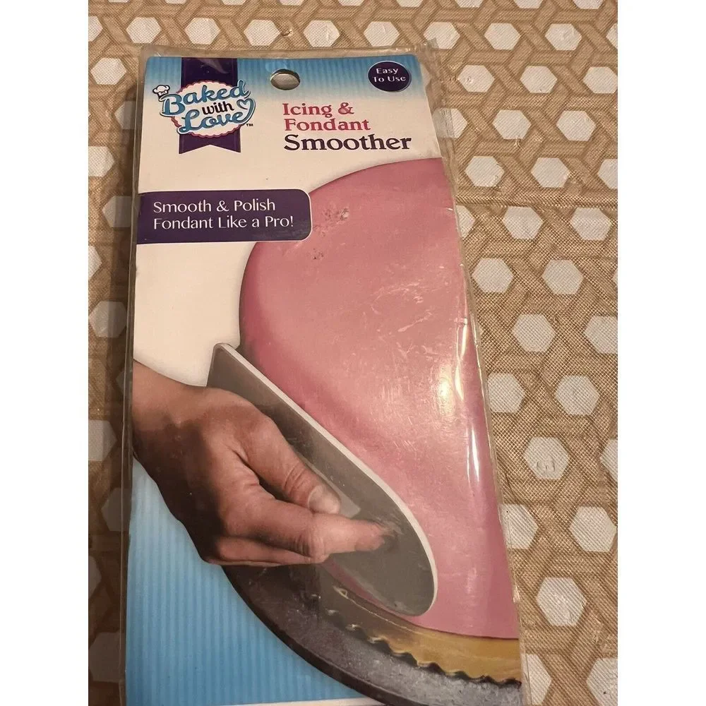 Fondant & Icing Decorating Smoother Polisher Tool Baked With Love Cake‎